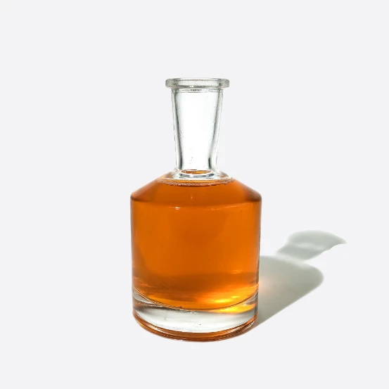 250ml Round Glass Bottle -  Spirits Bottle Design