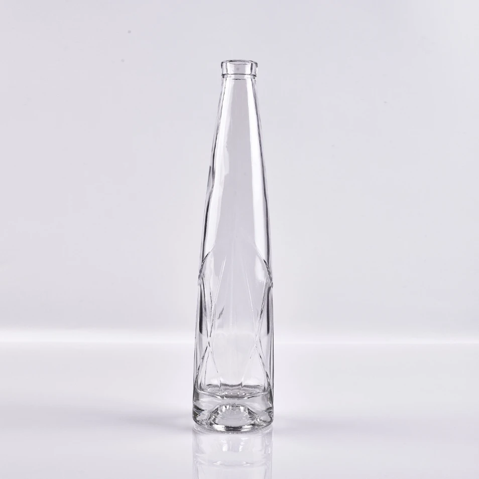 375ml Premium Conical Glass Bottle - Luxury Spirits Design