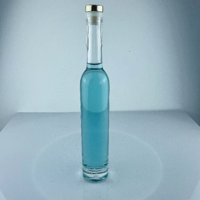 375ml Tall Round Glass Bottle - Classic Spirits Design