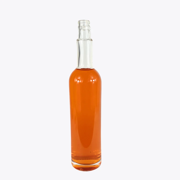 700ml Tall Classic Round Glass Bottle - Premium Spirits Design