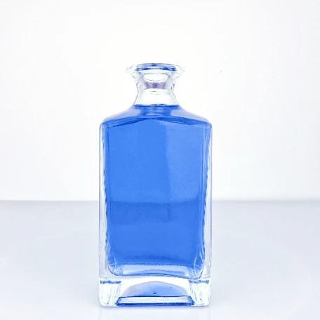 750ml Square Glass Bottle - Premium Spirits Design